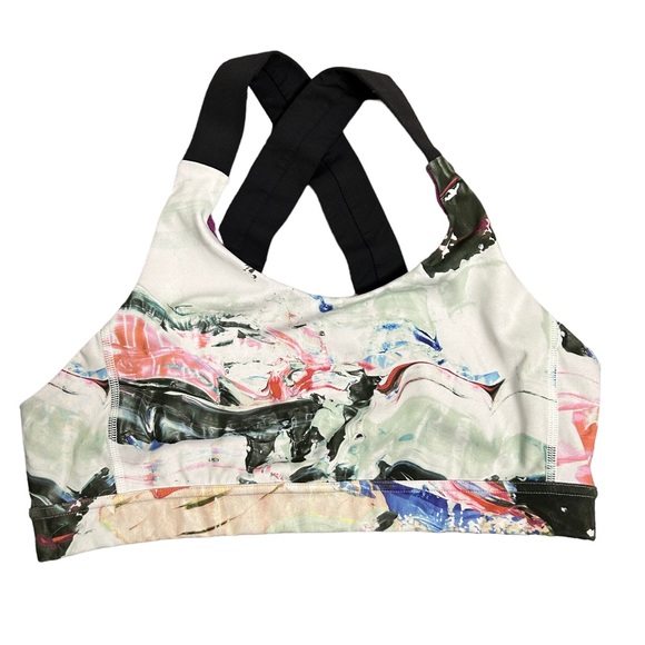 lululemon athletica Tops - Lululemon Adjustable Cross Back All Sports Bra in Pigment Wave Multi